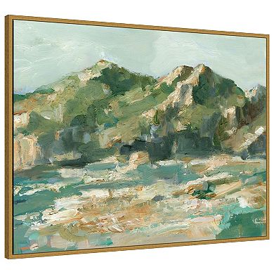 Amanti Art Rocky Cliffs Mountain Light II by Ethan Harper Framed Canvas Wall Art Print