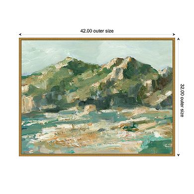 Amanti Art Rocky Cliffs Mountain Light II by Ethan Harper Framed Canvas Wall Art Print