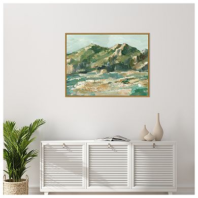 Amanti Art Rocky Cliffs Mountain Light II by Ethan Harper Framed Canvas Wall Art Print