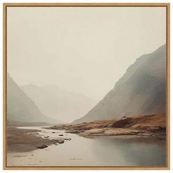 Amanti Art Dreamy Mountain Mirage I by Lazar studio Framed Canvas Wall Art Print