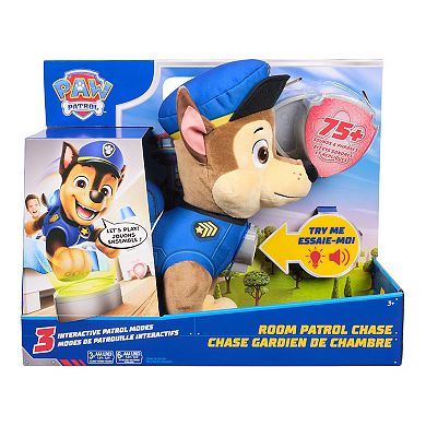 PAW Patrol Room Patrol Chase Interactive Plush Toy with Light-Up Badges