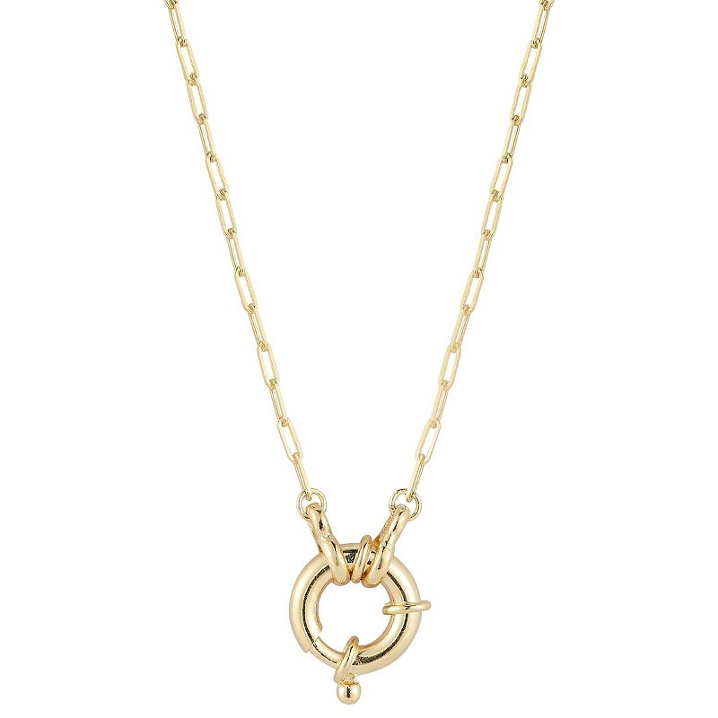 Sunkissed Sterling Sterling Silver Paperclip Clasp Necklace, Women's,