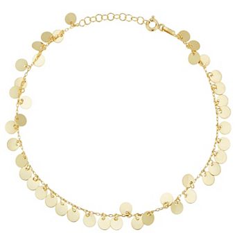 Sunkissed Sterling Sterling Silver Coin Anklet