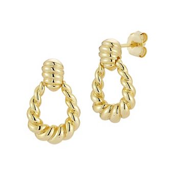 Sunkissed Sterling Sterling Silver Twist Drop Earrings