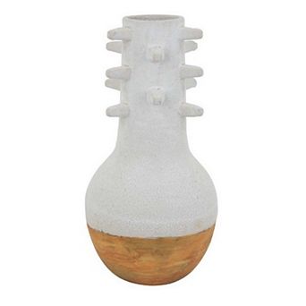 Enya Flower Vase, Spiked Narrow Neck, Ceramic