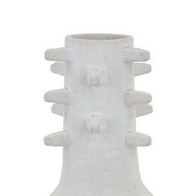 Enya Flower Vase, Spiked Narrow Neck, Ceramic