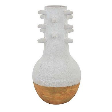 Enya Flower Vase, Spiked Narrow Neck, Ceramic
