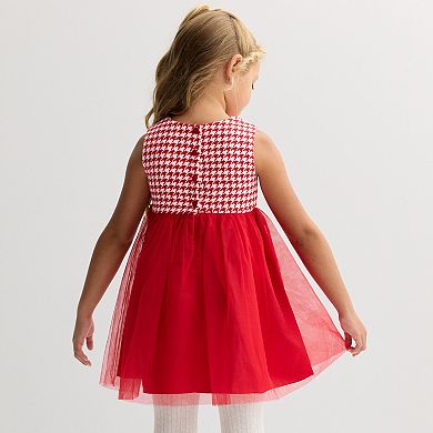 Girls 4-12 Blueberi Boulevard Houndstooth Jacket & Coat Set