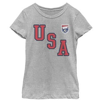 Girls 7-16 USA Soccer Graphic Tee