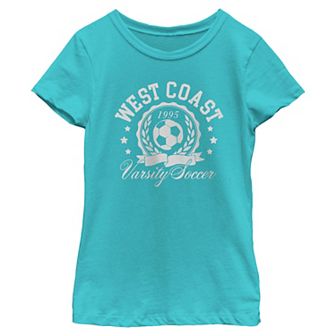 Girls 7-16 West Coast Varsity Soccer 1995 Graphic Tee