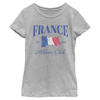Girls 7-16 France Athletic Club Graphic Tee