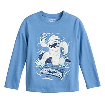 Boys 4-12 Jumping Beans® Long Sleeve Crewneck Holiday Graphic Tee
