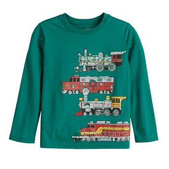 Boys 4-12 Jumping Beans® Long Sleeve Crewneck Holiday Graphic Tee