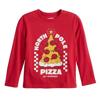 Boys 4-12 Jumping Beans® Long Sleeve Crewneck Holiday Graphic Tee
