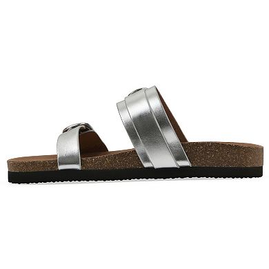 White Mountain Hardball Women's Footbeds Slingback Sandals