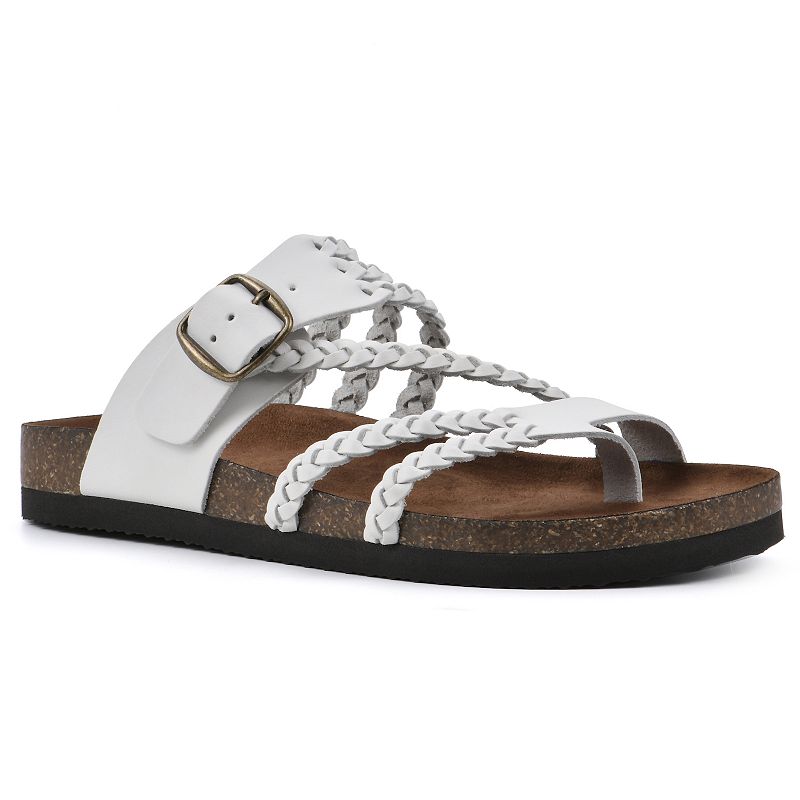 UPC 190748660441 product image for White Mountain Hayleigh Women's Cushioned Slingback Sandals, Size: 10, White Lea | upcitemdb.com