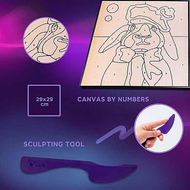 OKTO Clay-by-Numbers Kit “Bunny” (11.4” x 11.4”)