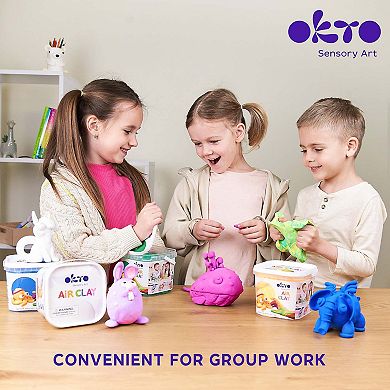 OKTO School Supplies Air Clay “White” (30 fl oz)