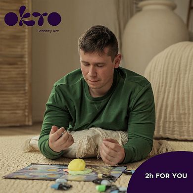 OKTO Air-Dry Clay 3D Painting Kit Starry Night (11.8 x 15.7 in)