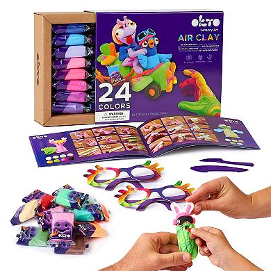 OKTO Air Clay Set for Creativity 24 Colors