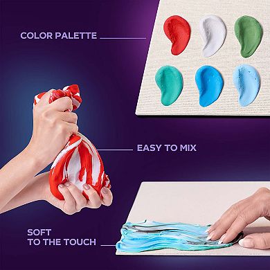 OKTO Sensory Art 3D Painting “Water Lilies” 11.8” x 15.7” Canvas Kit