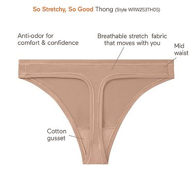 Warners So Stretchy So Good Thong Panty WRW253TH05J