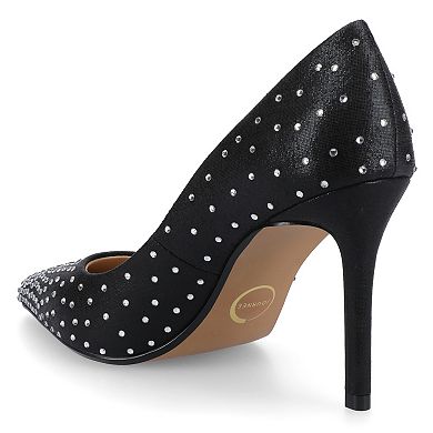 Journee Venus Women's Pointed Toe Stiletto Heel Comfort Dress Pumps