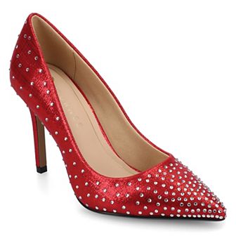 Journee Venus Women's Pointed Toe Stiletto Heel Comfort Dress Pumps