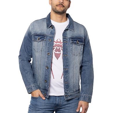 Men's Rhinestone Graphic Denim Jackets