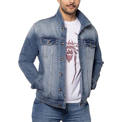 Men's Rhinestone Graphic Denim Jackets