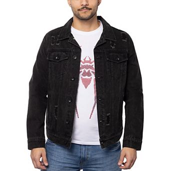 Men's Rhinestone Graphic Denim Jackets