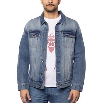Men's Rhinestone Graphic Denim Jackets