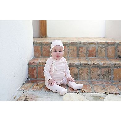 Floral Wrap Footie - Baby Girls