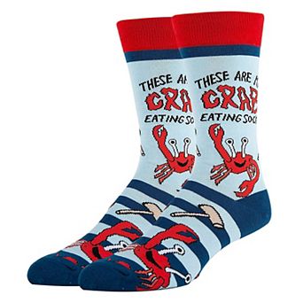 Men's Crew Socks -Crab Eating
