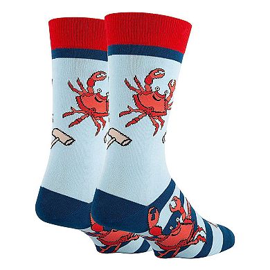 Men's Crew Socks -Crab Eating