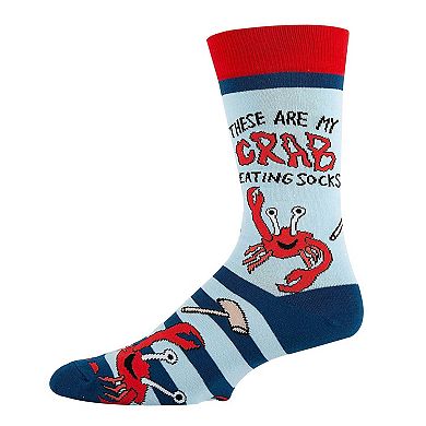 Men's Crew Socks -Crab Eating