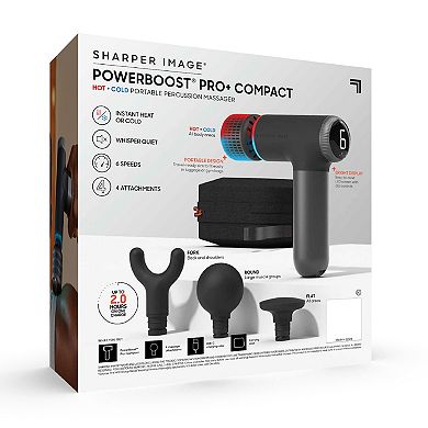Sharper Image PowerBoost Pro+ Hot and Cold Compact Massager