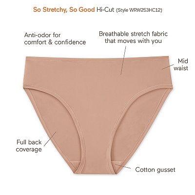 Warners So Stretchy So Good Hi-Cut Panty WRW253HC12J