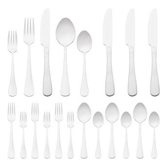 20 pc Silverware Set, Stainless Steel Flatware, Mirror Polished Cutlery Set, Serving Utensils Set