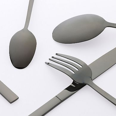 16 Piece Silverware Set, Stainless Steel Flatware, Mirror Polished Serving Utensils Set for Kitchen