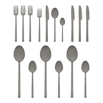 16 pc Silverware Set, Stainless Steel Flatware, Mirror Polished Serving Utensils Set for Kitchen