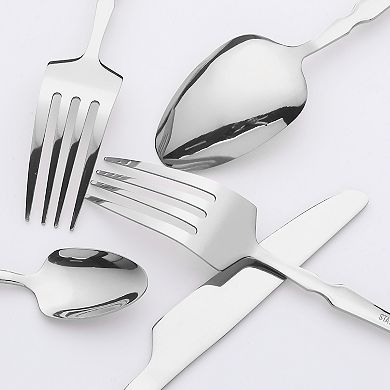 20 Pcs Silverware Set, Stainless Steel Flatware, Cutlery Set, Serving Utensils Set Kitchen Tableware