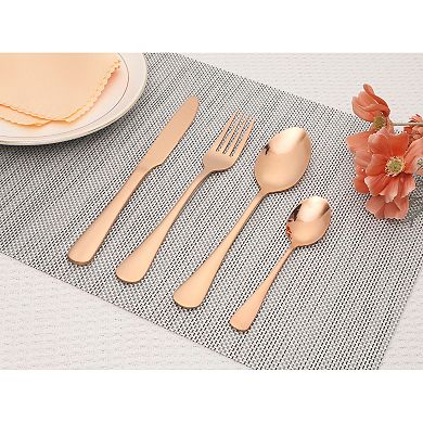 4Pcs Silverware Set, Stainless Steel Flatware with Spoons and Forks Set, Mirror Polished Cutlery Set