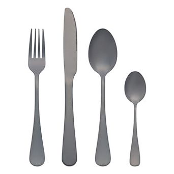 4 pc Silverware Set, Stainless Steel Flatware with Spoons and Forks Set, Mirror Polished Cutlery Set