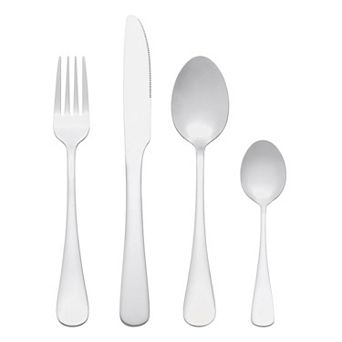 4 pc Silverware Set, Stainless Steel Flatware with Spoons and Forks Set, Mirror Polished Cutlery Set