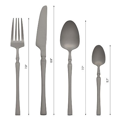 16 Piece Silverware Set, Stainless Steel Flatware Set for 4, Mirror Polished Serving Utensils Set