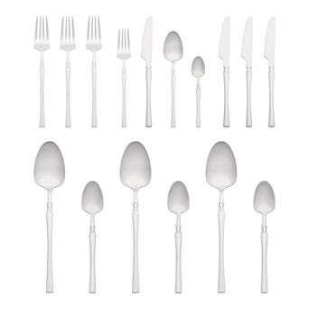 16 pc Silverware Set, Stainless Steel Flatware Set for 4, Mirror Polished Serving Utensils Set