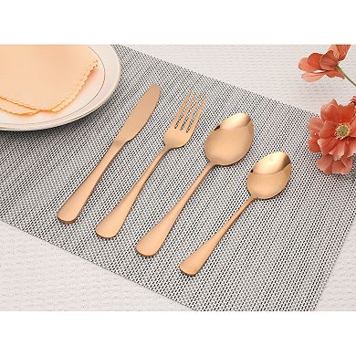 30 Piece Stainless Steel Flatware Set Mirror Polished Cutlery with Spoons Forks Kitchen Tableware