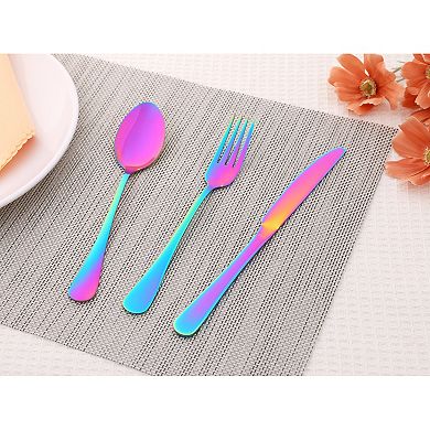 20Pcs Silverware Set, Stainless Steel Flatware, Mirror Polished Cutlery Set, Serving Utensils Set