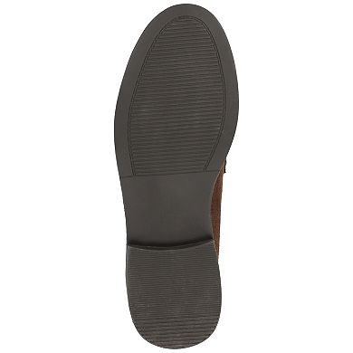 Journee Women's Round Toe Block Heel Comfort Penny Loafers